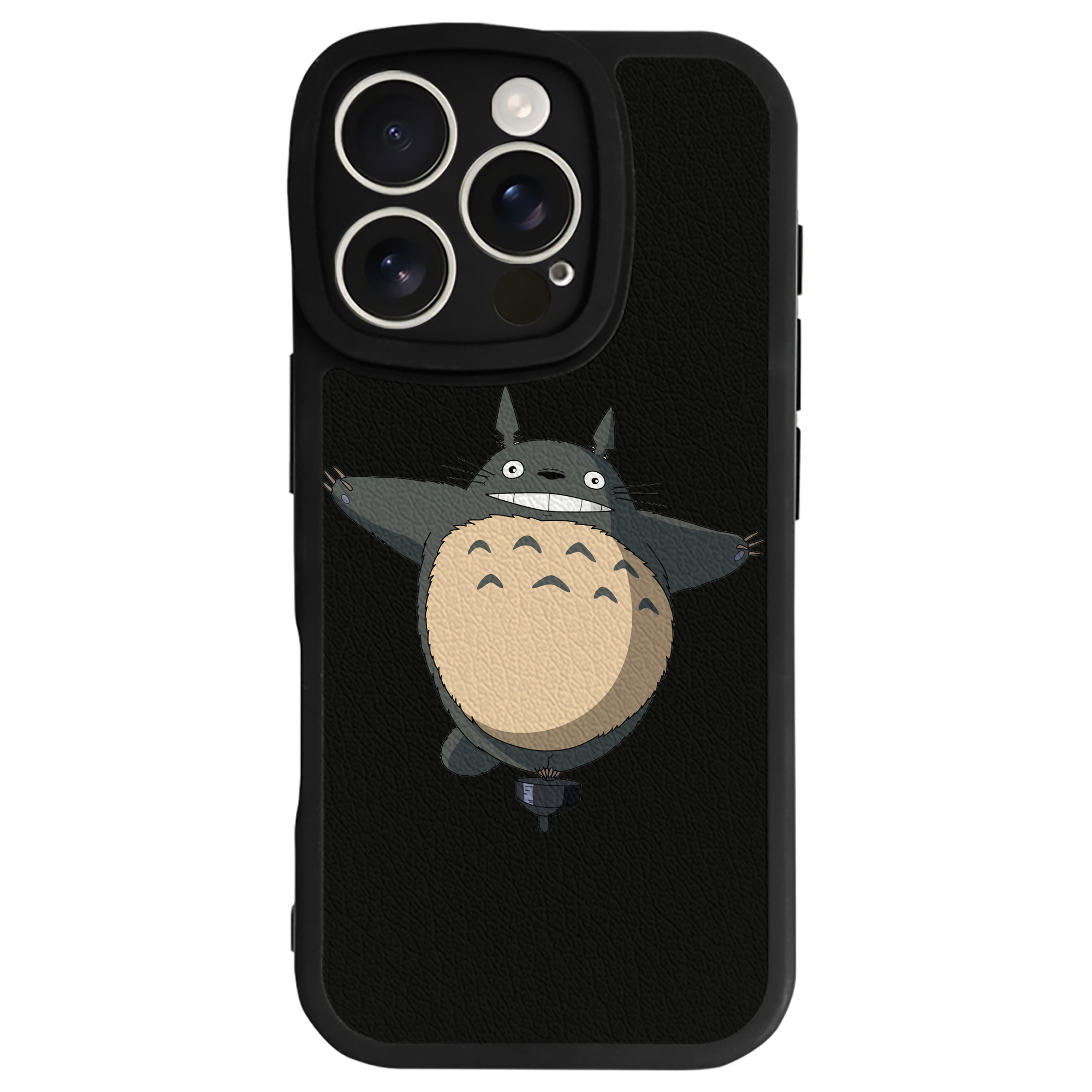 （画像用） となりのトトロ 草壁メイ 草壁サツキ My Neighbor Totoro Satsuki Kusakabe Mei Kusakabe 【iPhone 16シリーズ対応】シリコンスマホケース（レザー調） 材質：シリコン